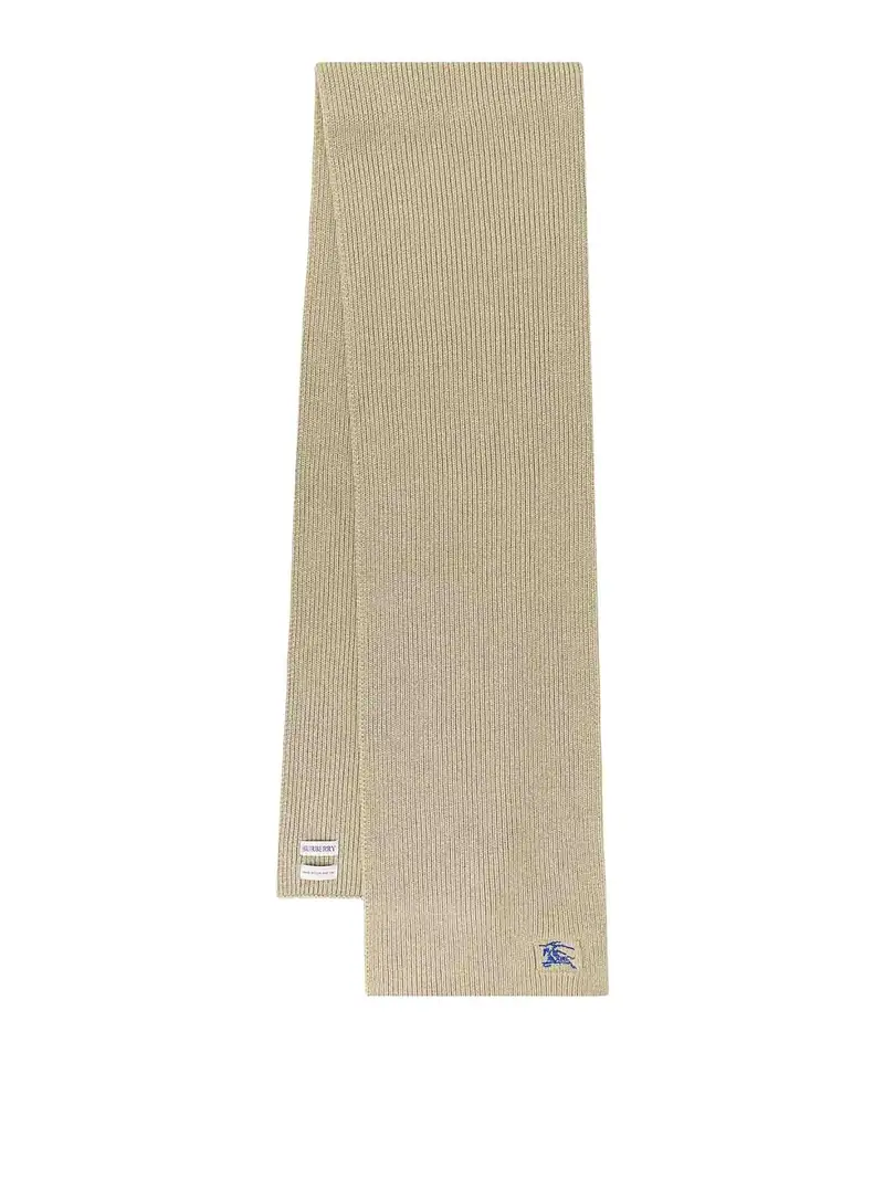 Sciarpa in cashmere con ricamo iconico Verde