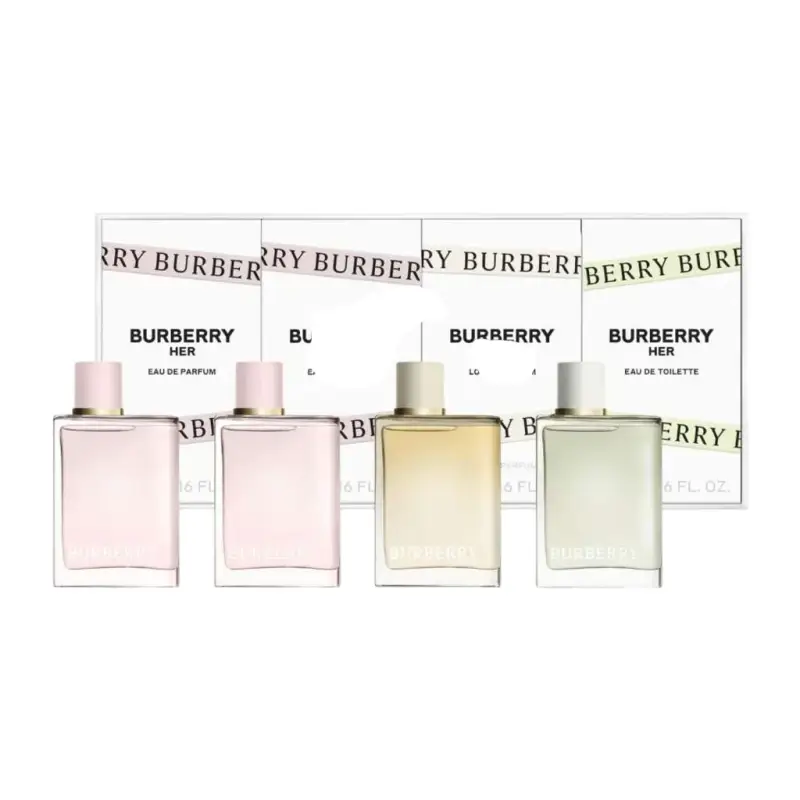 Set Burberry Burberry Her Eau De Parfum donna 2 pezzi 5 ml + Burberry Her Eau De Toilette da donna 5 ml + Her London Dream Eau De Parfum 5 ml