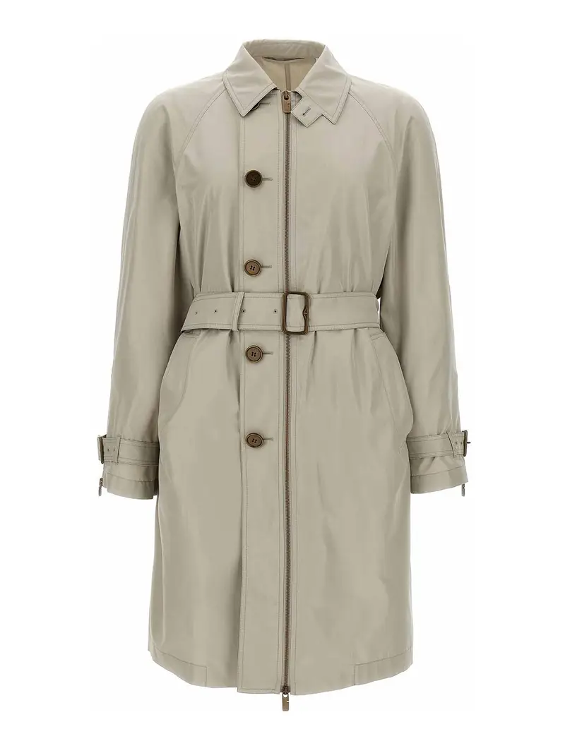 Seta del cappotto per auto Grigio