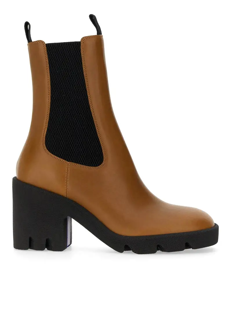 Stivali in pelle Marrone Chiaro