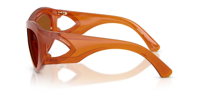 Unisex BE4465 415273 Occhiali da sole Iniettato Rosso Marrone Geometrica Normale miniatura 3