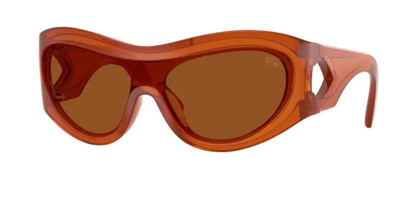 Unisex BE4465 415273 Occhiali da sole Iniettato Rosso Marrone Geometrica Normale