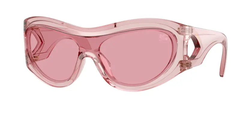 Unisex BE4465 4154/5 Occhiali da sole Iniettato Rosa Rosa Geometrica Normale