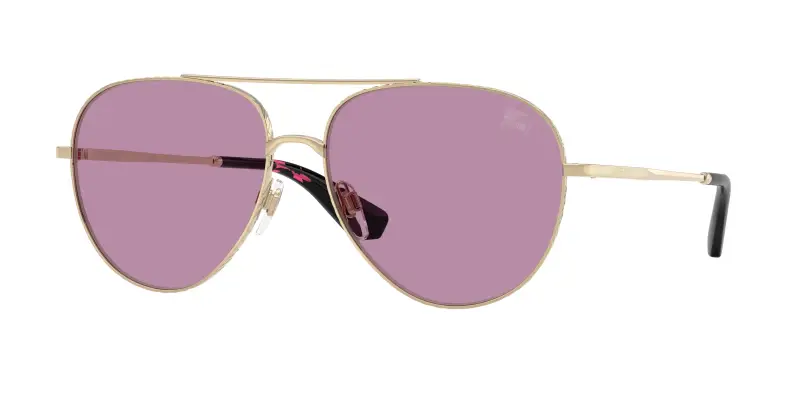 Unisex Burberry BE3172 110969 Occhiali da sole Metallo Oro Viola Pilot Normale