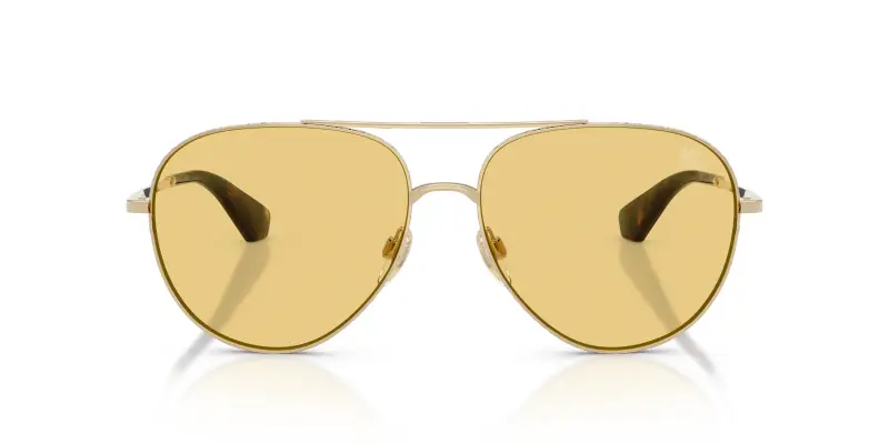 Unisex Burberry BE3172 110985 Occhiali da sole Metallo Oro Giallo Pilot Normale miniatura 3