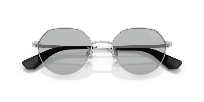 Unisex Burberry BE3173D 100587 Occhiali da sole Metallo Argento Grigio Rotonda Normale miniatura 2