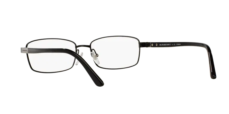 Burberry Uomo BE1287TD 1001 Montature da vista Titanio Nero Trasparente Squadrata Normale miniatura 3