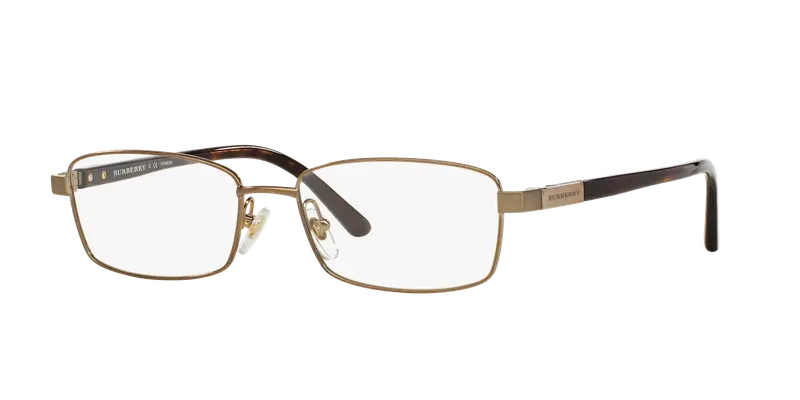 Burberry Uomo BE1287TD  1002 Montature da vista Titanio Oro Trasparente Squadrata Normale