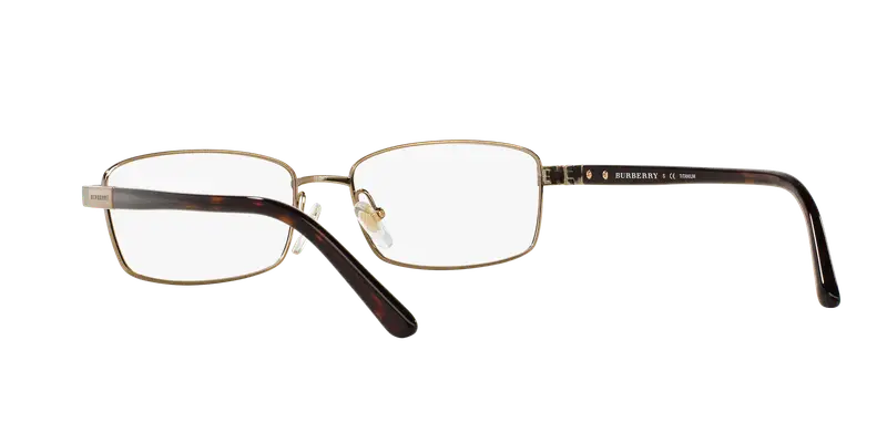 Burberry Uomo BE1287TD 1002 Montature da vista Titanio Oro Trasparente Squadrata Normale miniatura 3