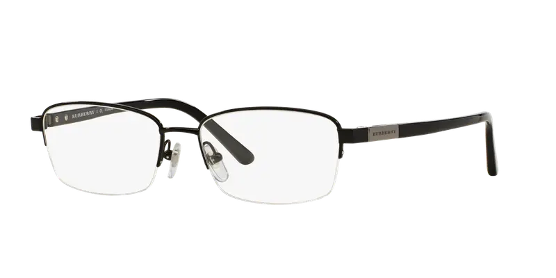 Burberry Uomo BE1288TD  1001 Montature da vista Titanio Nero Trasparente Squadrata Normale