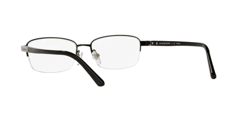 Burberry Uomo BE1288TD 1001 Montature da vista Titanio Nero Trasparente Squadrata Normale miniatura 3