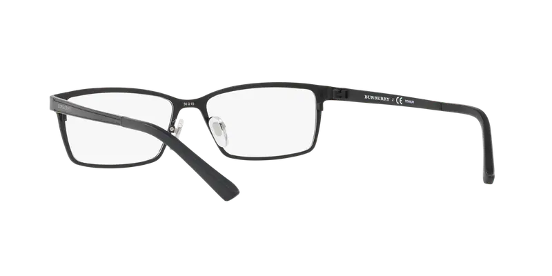 Burberry Uomo BE1292TD 1007 Montature da vista Titanio Nero Trasparente Squadrata Normale miniatura 3