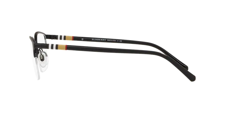Burberry Uomo BE1323 1213 Montature da vista Metallo Nero Trasparente Squadrata Normale miniatura 2