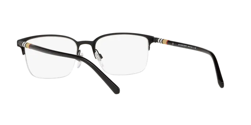 Burberry Uomo BE1323 1213 Montature da vista Metallo Nero Trasparente Squadrata Normale miniatura 3