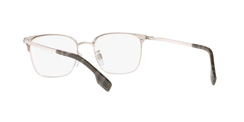 Burberry Uomo BE1338D 1005 Montature da vista Metallo Grigio Trasparente Squadrata Normale miniatura 3