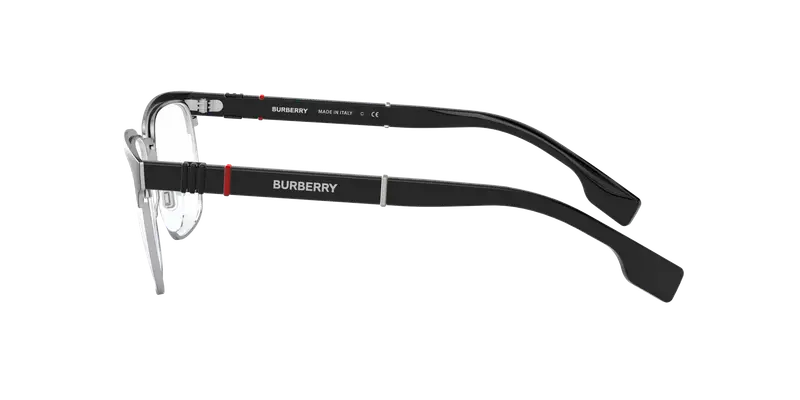 Burberry Uomo BE1348 ALBA 1306 Montature da vista Metallo Argento Trasparente Squadrata Normale miniatura 2