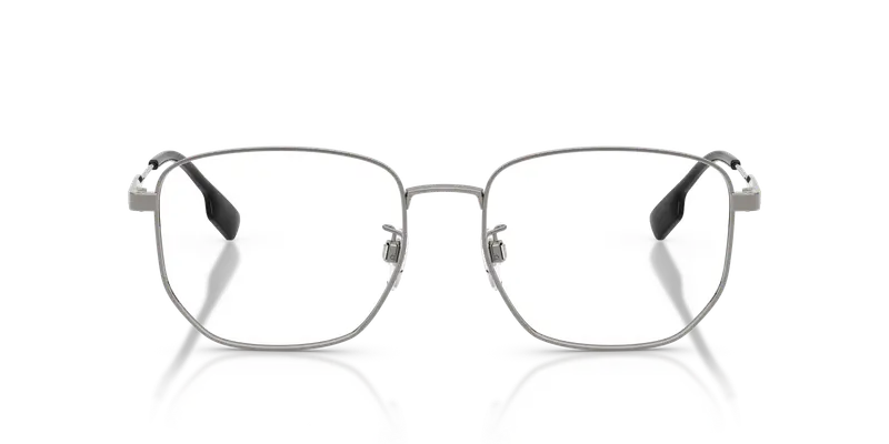 Burberry Uomo BE1352D 1003 Montature da vista Acciaio Grigio Trasparente Geometrica Normale miniatura 2