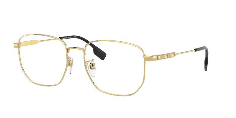 Burberry Uomo BE1352D  1017 Montature da vista Acciaio Oro Trasparente Geometrica Normale