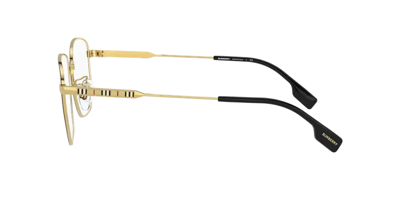 Burberry Uomo BE1352D 1318 Montature da vista Acciaio Nero Trasparente Geometrica Normale miniatura 2