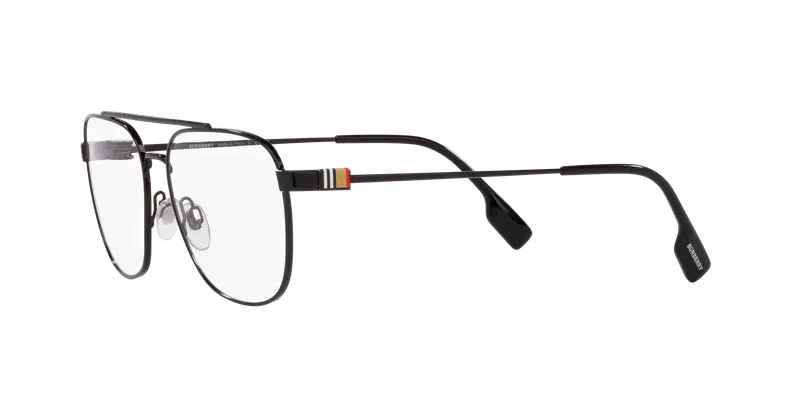 Burberry Uomo BE1377 L1001 Montature da vista Metallo Nero Trasparente Squadrata Normale miniatura 3
