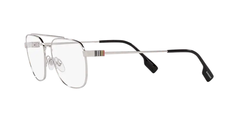 Burberry Uomo BE1377 MICHAEL 1005 Montature da vista Metallo Argento Trasparente Squadrata Normale miniatura 3