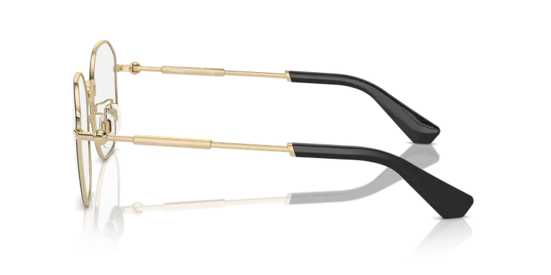 Burberry Uomo BE1387D 1326 Montature da vista Metallo Nero Trasparente Geometrica Normale miniatura 3