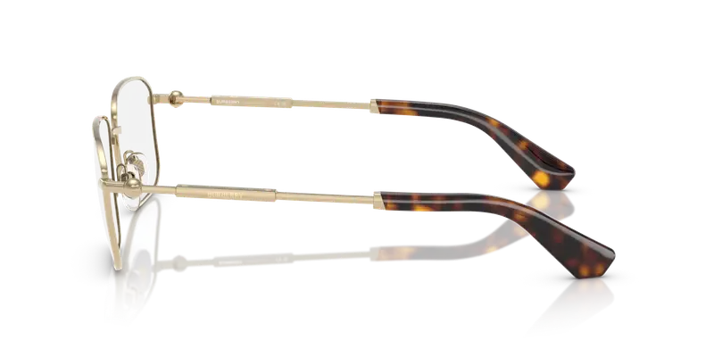 Burberry Uomo BE1389 1109 Montature da vista Acciaio Oro Trasparente Squadrata Normale miniatura 3