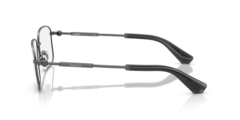 Burberry Uomo BE1389 1316 Montature da vista Acciaio Grigio Trasparente Squadrata Normale miniatura 3