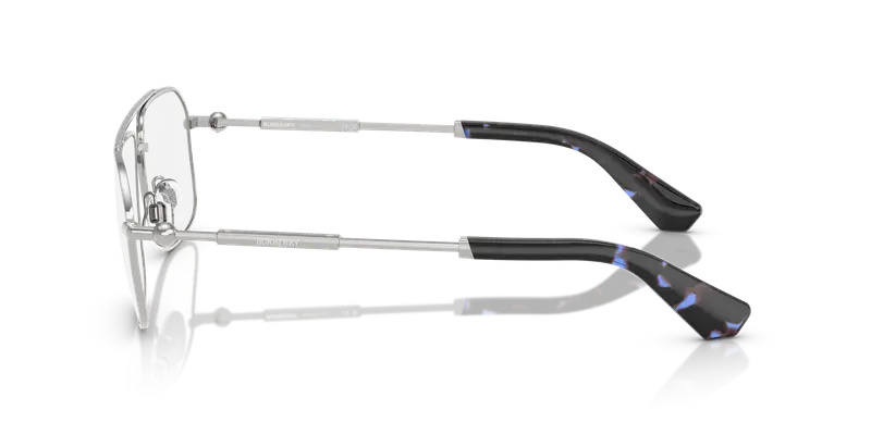 Burberry Uomo BE1391 1005 Montature da vista Metallo Argento Trasparente Squadrata Normale miniatura 3