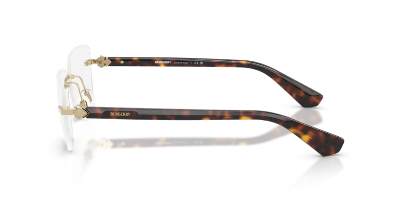 Burberry Uomo BE1392 1109 Montature da vista Metallo Oro Trasparente Squadrata Normale miniatura 3