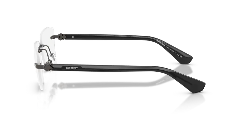 Burberry Uomo BE1392 1316 Montature da vista Metallo Grigio Trasparente Squadrata Normale miniatura 3