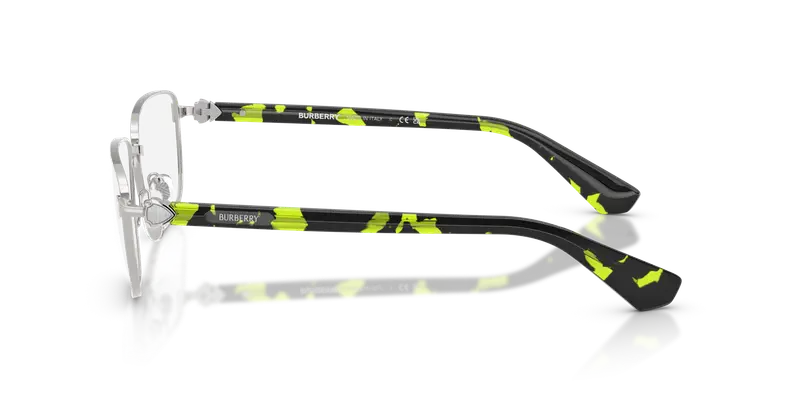 Burberry Uomo BE1393 1005 Montature da vista Metallo Argento Trasparente Squadrata Normale miniatura 3