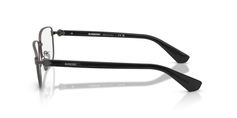 Burberry Uomo BE1393 1316 Montature da vista Metallo Grigio Trasparente Squadrata Normale miniatura 3