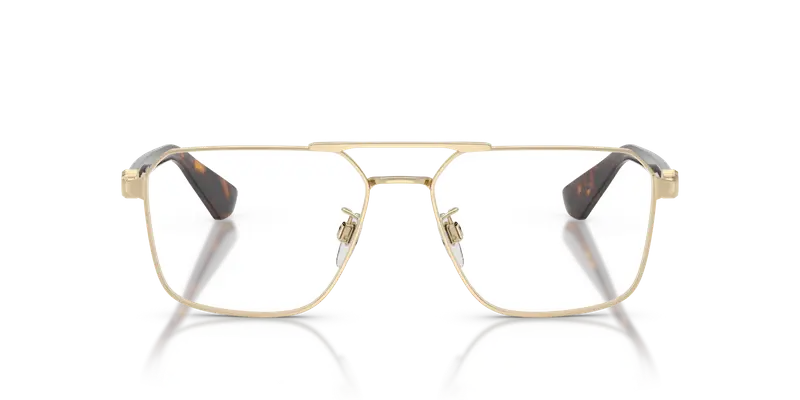 Burberry Uomo BE1395D 1109 Montature da vista Metallo Oro Trasparente Geometrica Normale miniatura 2