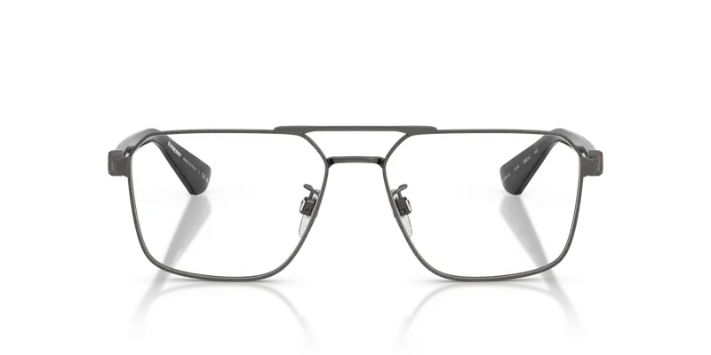 Burberry Uomo BE1395D 1316 Montature da vista Metallo Grigio Trasparente Geometrica Normale miniatura 2