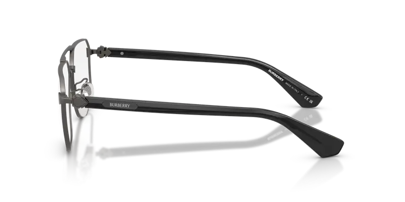 Burberry Uomo BE1395D 1316 Montature da vista Metallo Grigio Trasparente Geometrica Normale miniatura 3