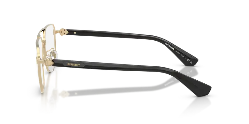 Burberry Uomo BE1395D 1355 Montature da vista Metallo Oro Trasparente Geometrica Normale miniatura 3