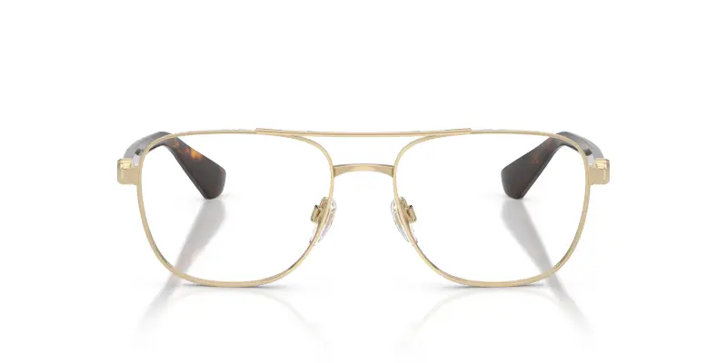 Uomo BE1396 1109 Montature da vista Metallo Oro Trasparente Pilot Normale miniatura 3