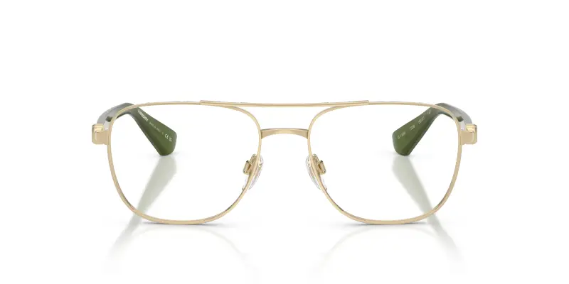 Uomo BE1396 1358 Montature da vista Metallo Oro Trasparente Pilot Normale miniatura 3