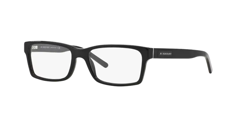 Burberry Uomo BE2108  3001 Montature da vista Acetato Nero Trasparente Squadrata Normale