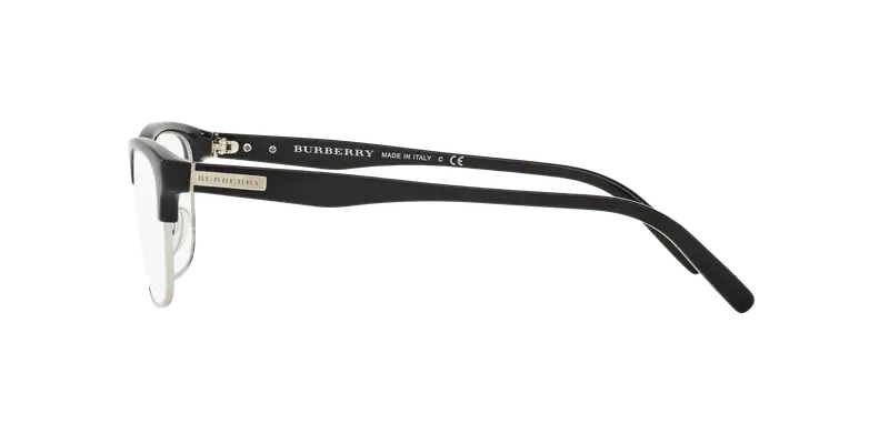 Burberry Uomo BE2238D 3001 Montature da vista Nylon Nero Trasparente Squadrata Normale miniatura 2