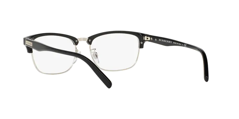 Burberry Uomo BE2238D 3001 Montature da vista Nylon Nero Trasparente Squadrata Normale miniatura 3