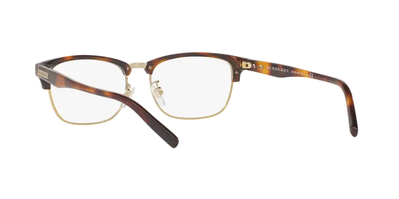 Burberry Uomo BE2238D 3316 Montature da vista Nylon Marrone Trasparente Squadrata Normale miniatura 3