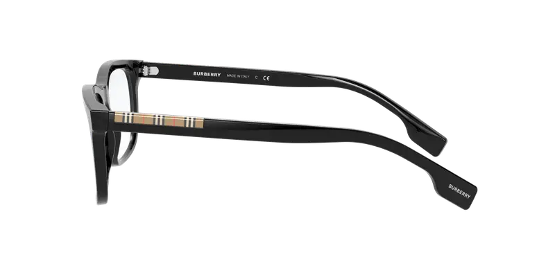 Burberry Uomo BE2334 ELM 3001 Montature da vista Acetato Nero Trasparente Squadrata Normale miniatura 2