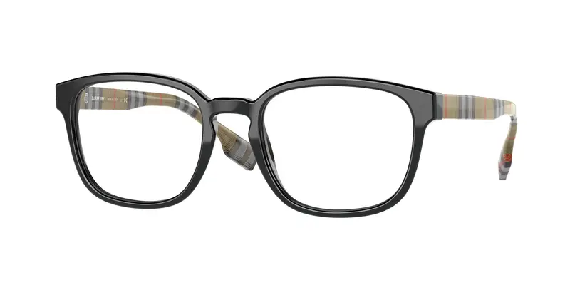 Burberry Uomo BE2344 EDISON 3952 Montature da vista Acetato Nero Trasparente Squadrata Normale