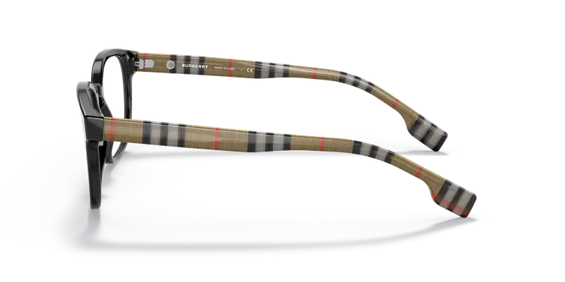 Burberry Uomo BE2344 EDISON 3952 Montature da vista Acetato Nero Trasparente Squadrata Normale miniatura 3