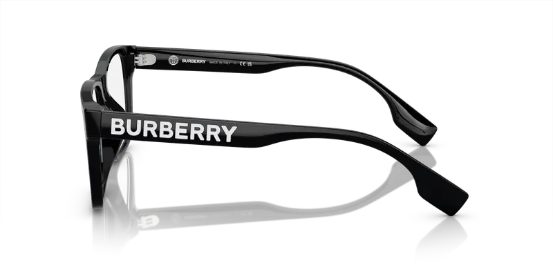 Burberry Uomo BE2393D 3001 Montature da vista Acetato Nero Trasparente Squadrata Normale miniatura 3