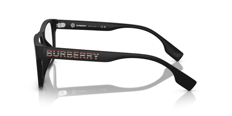 Burberry Uomo BE2393D 3464 Montature da vista Acetato Nero Trasparente Squadrata Normale miniatura 3