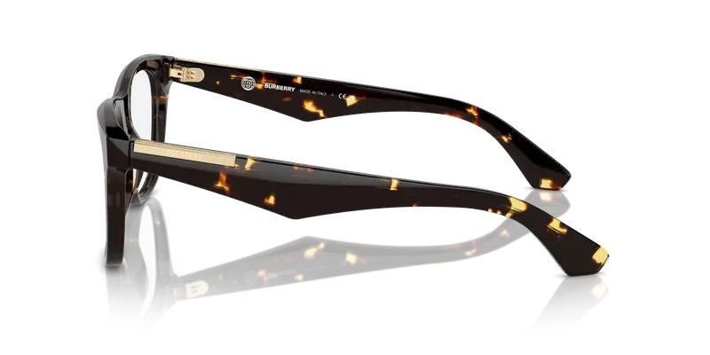 Burberry Uomo BE2409 4106 Montature da vista Acetato Marrone Trasparente Squadrata Normale miniatura 3