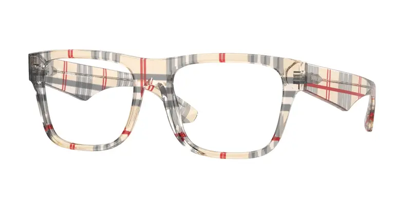 Burberry Uomo BE2411  4122 Montature da vista Acetato Marrone Trasparente Squadrata Normale